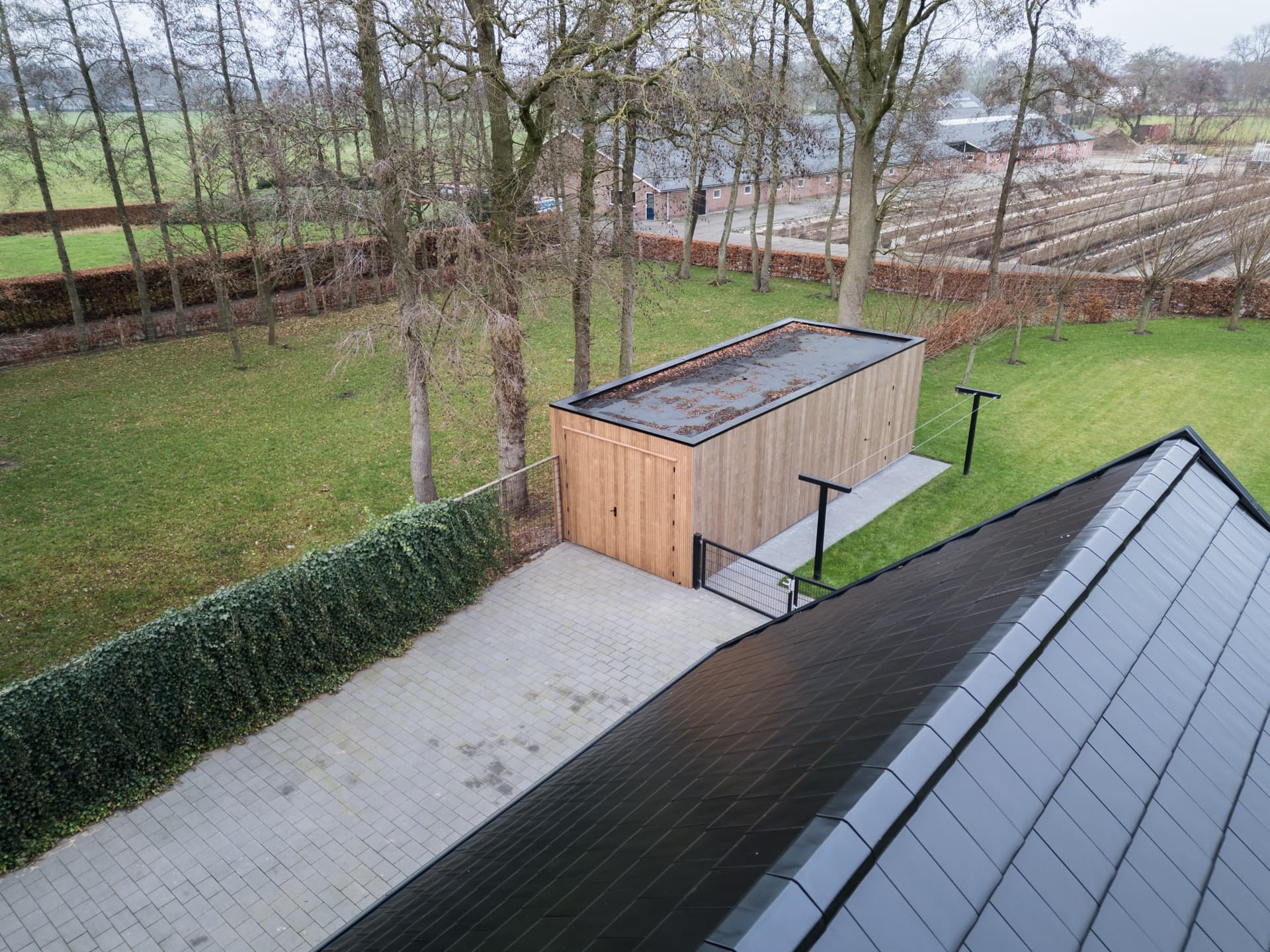 Houten schuur